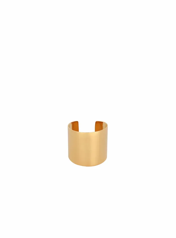 Balmain Fashion Jewelry Womens Tubular Ring Gold
