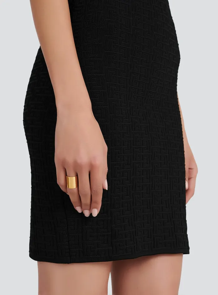Balmain Fashion Jewelry Womens Tubular Ring Gold Balmain Fashion Jewelry Womens Tubular Ring Gold