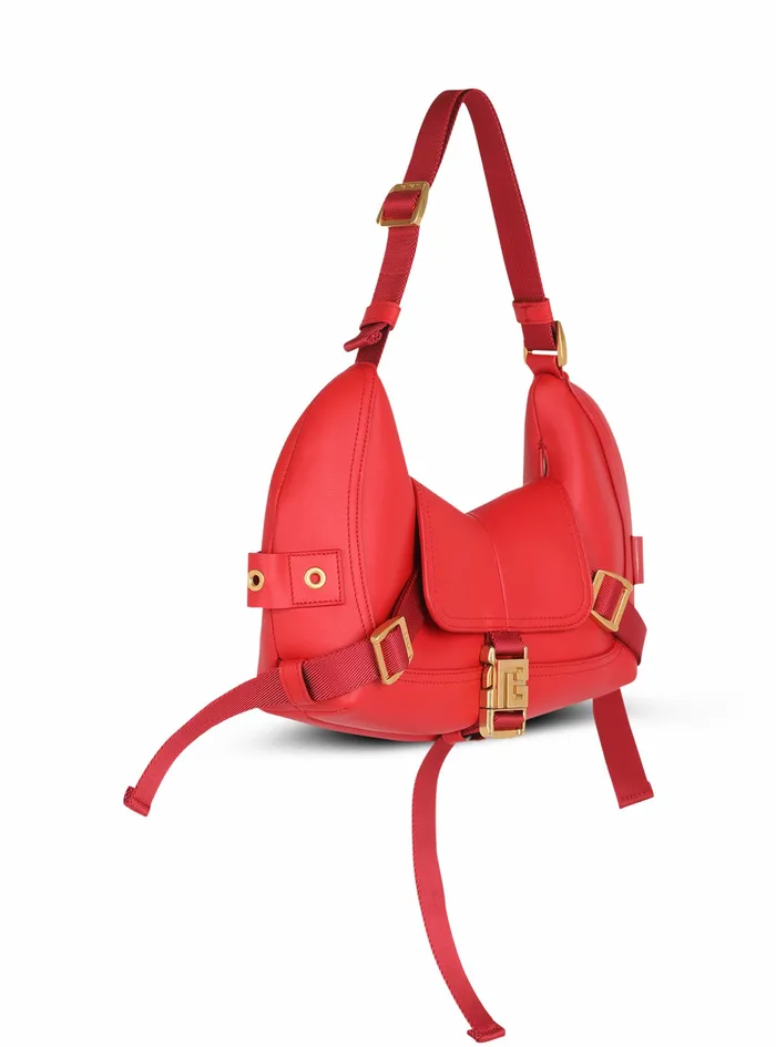 Balmain Handbags Womens Leather And Suede Major Bag Red Balmain Handbags Womens Leather And Suede Major Bag Red