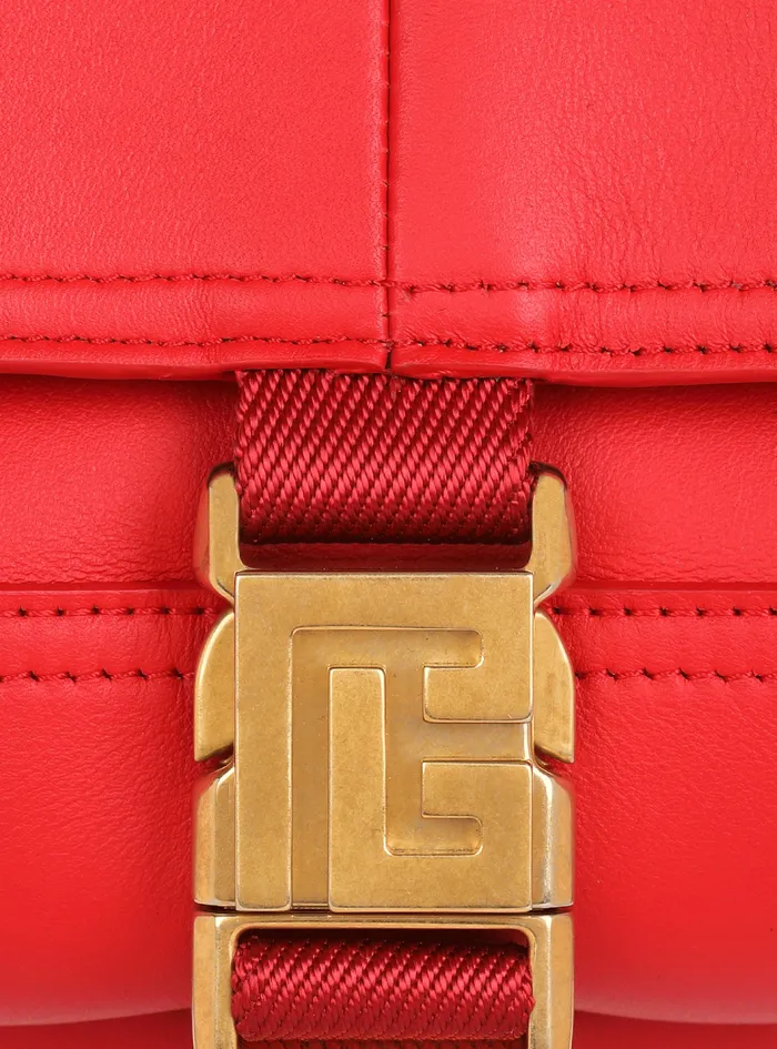 Balmain Handbags Womens Leather And Suede Major Bag Red Balmain Handbags Womens Leather And Suede Major Bag Red