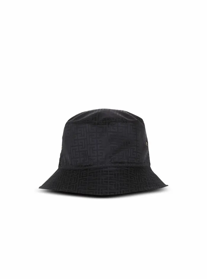 Balmain Hats Womens Reversible Satiny Bucket Hat Black Balmain Hats Womens Reversible Satiny Bucket Hat Black
