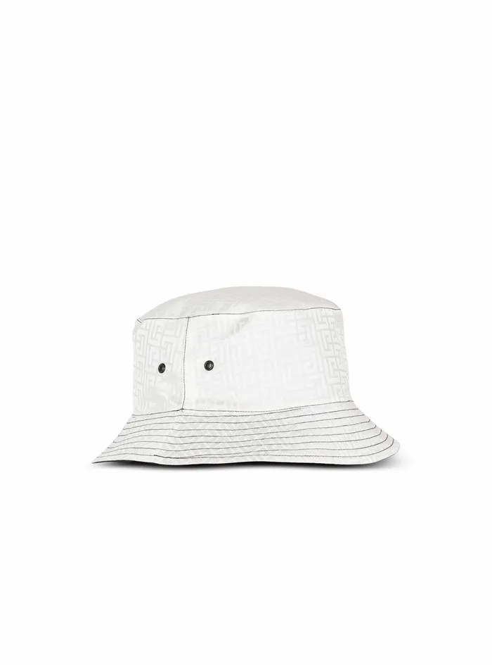 Balmain Hats Womens Reversible Satiny Bucket Hat Black Balmain Hats Womens Reversible Satiny Bucket Hat Black