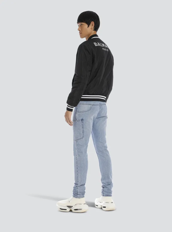 Balmain Outerwear Mens Bomber Jacket Black