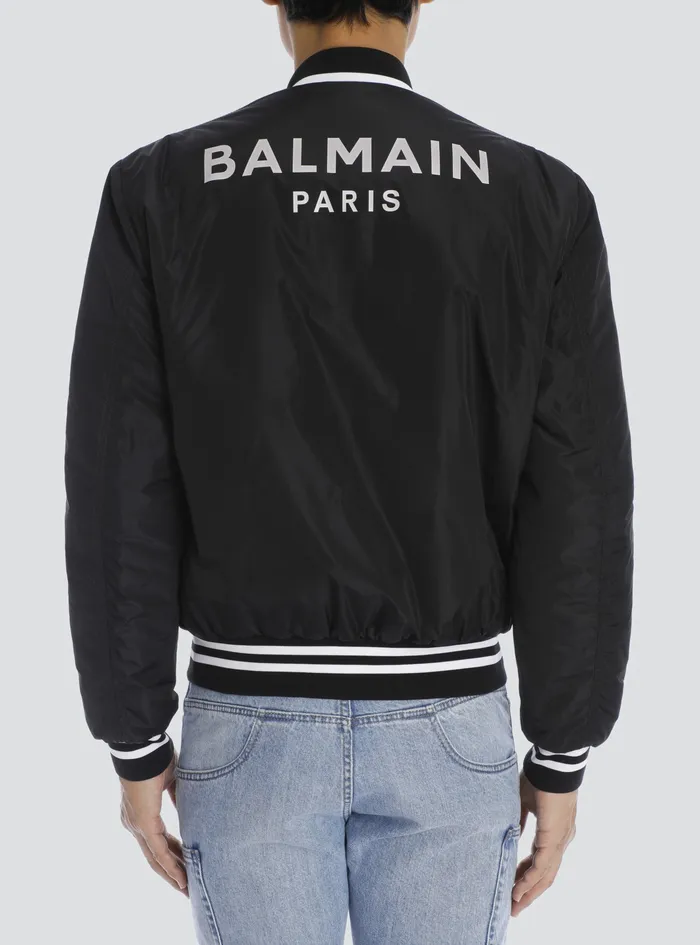 Balmain Outerwear Mens Bomber Jacket Black