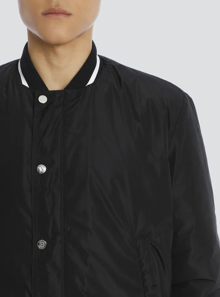 Balmain Outerwear Mens Bomber Jacket Black