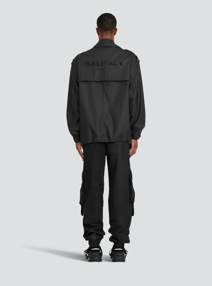 Balmain Outerwear Mens Quilted Faux Leather Biker Jacket Black Balmain Outerwear Mens Quilted Faux Leather Biker Jacket Black