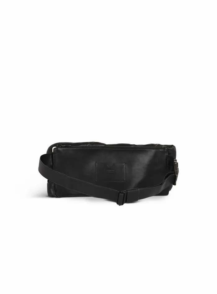 Balmain Pouches And Belt Bags Mens Quilted Leather Maxi Chain Belt Bag Black Balmain Pouches And Belt Bags Mens Quilted Leather Maxi Chain Belt Bag Black