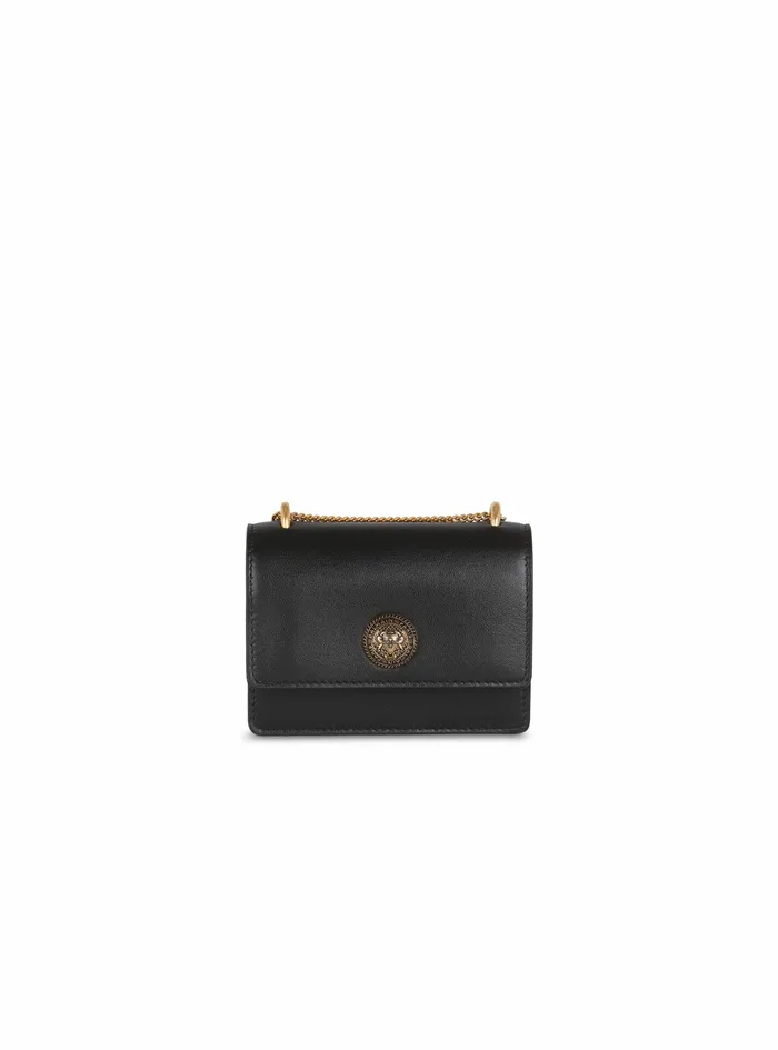 Balmain Small Leather Goods Womens SmallSized Leather Coin Wallet Black