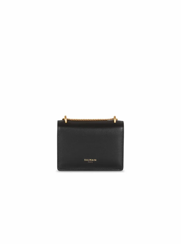 Balmain Small Leather Goods Womens SmallSized Leather Coin Wallet Black Balmain Small Leather Goods Womens SmallSized Leather Coin Wallet Black