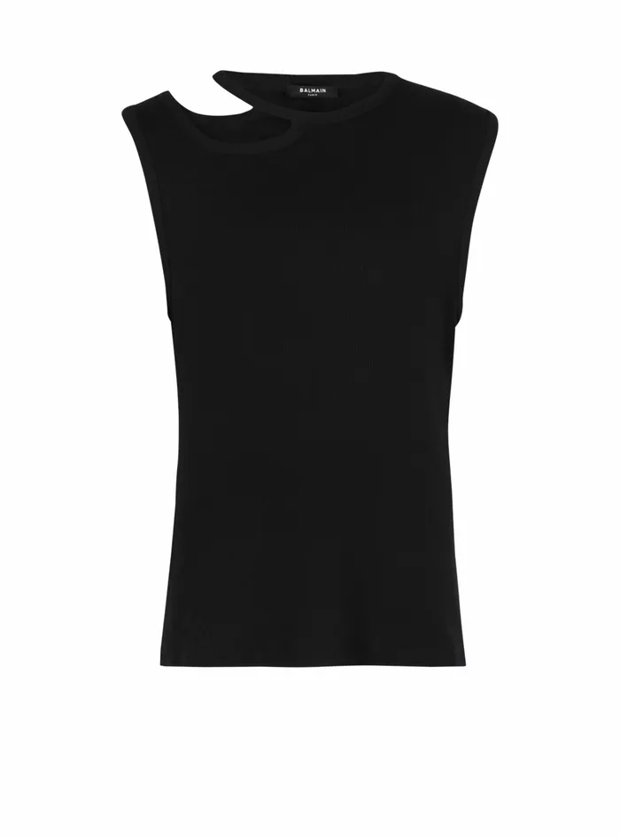 Balmain TShirts Mens Cotton TShirt Black