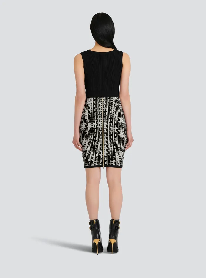 Balmain Tops And Shirts Womens EcoDesigned Knit Crop Top Black