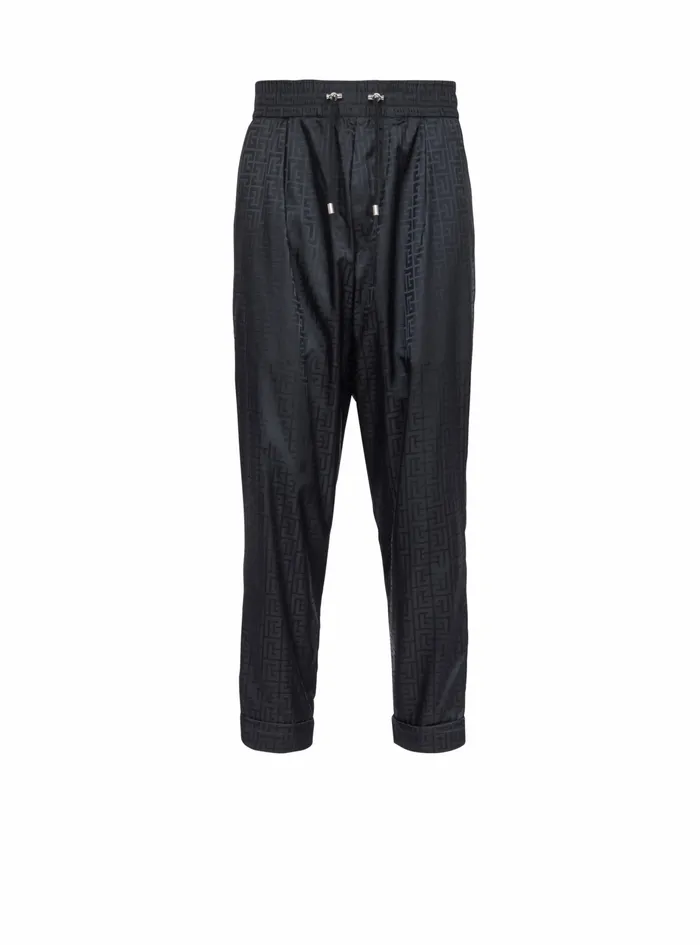 Balmain Trousers And Shorts Mens Harem Cut Pants Black