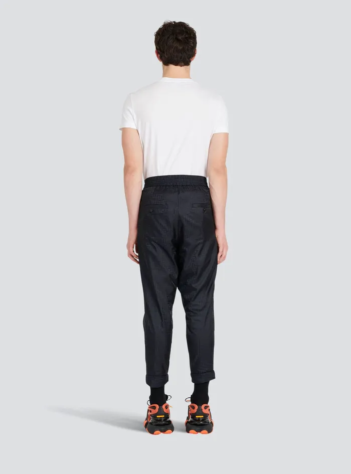 Balmain Trousers And Shorts Mens Harem Cut Pants Black Balmain Trousers And Shorts Mens Harem Cut Pants Black