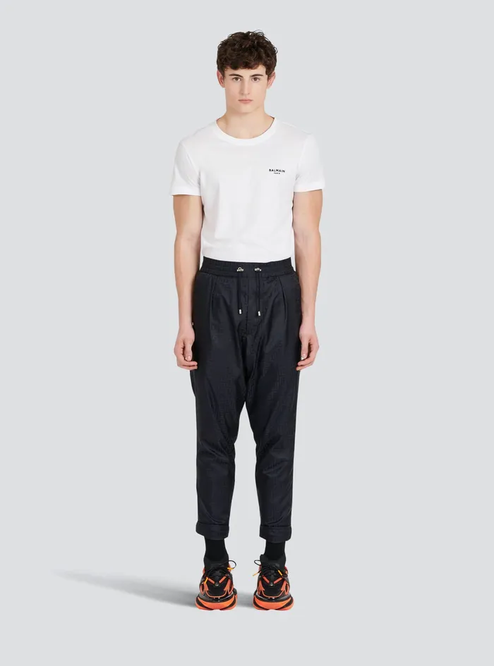 Balmain Trousers And Shorts Mens Harem Cut Pants Black Balmain Trousers And Shorts Mens Harem Cut Pants Black