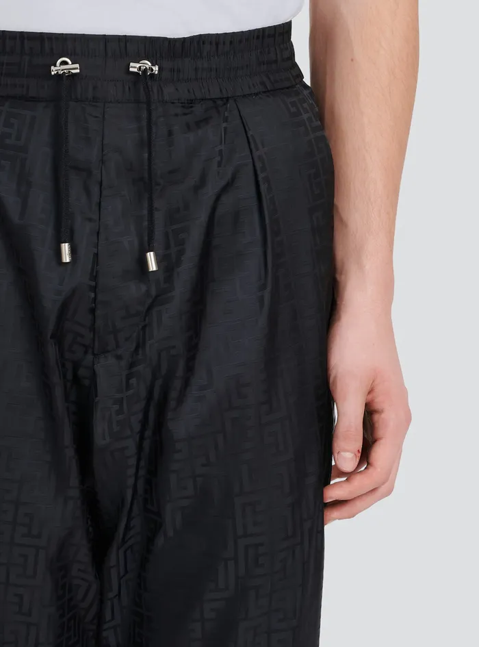 Balmain Trousers And Shorts Mens Harem Cut Pants Black Balmain Trousers And Shorts Mens Harem Cut Pants Black