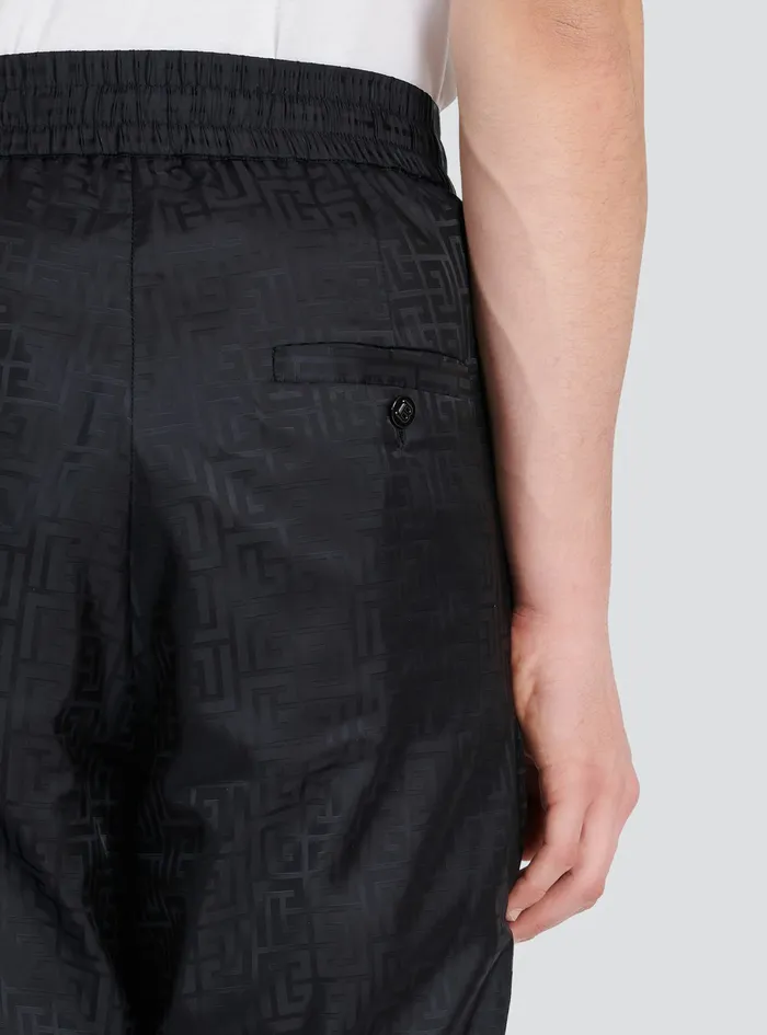 Balmain Trousers And Shorts Mens Harem Cut Pants Black Balmain Trousers And Shorts Mens Harem Cut Pants Black