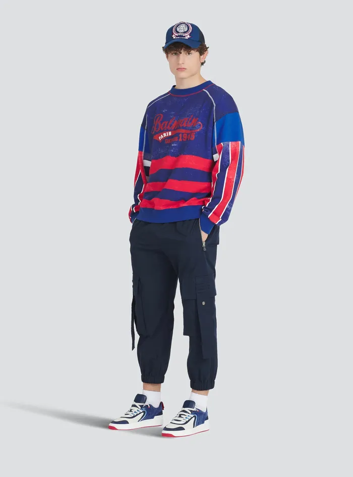Balmain Trousers And Shorts Mens High Summer Capsule 8211 Cotton Cargo Pants Navy Balmain Trousers And Shorts Mens High Summer Capsule 8211 Cotton Cargo Pants Navy