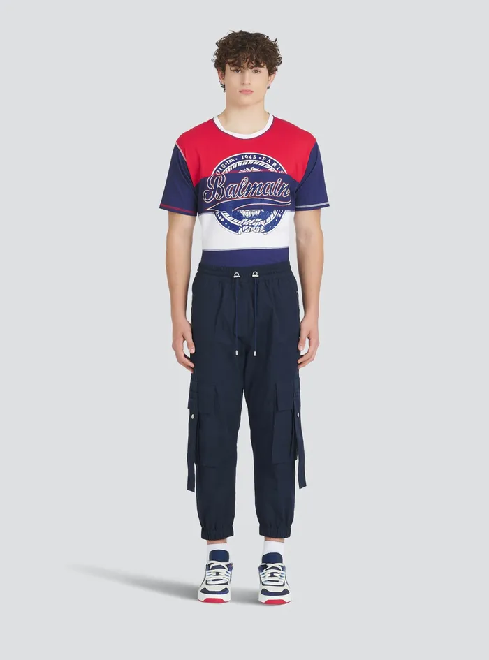 Balmain Trousers And Shorts Mens High Summer Capsule 8211 Cotton Cargo Pants Navy Balmain Trousers And Shorts Mens High Summer Capsule 8211 Cotton Cargo Pants Navy