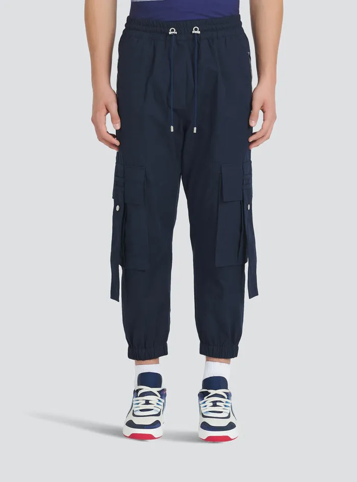 Balmain Trousers And Shorts Mens High Summer Capsule 8211 Cotton Cargo Pants Navy Balmain Trousers And Shorts Mens High Summer Capsule 8211 Cotton Cargo Pants Navy