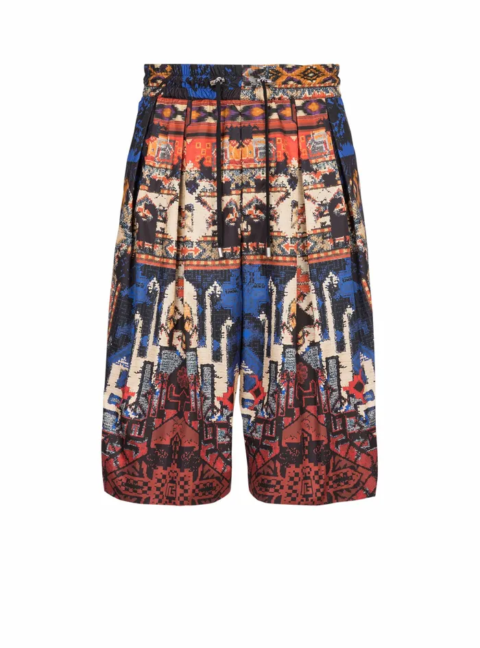 Balmain Trousers And Shorts Mens Multicolor Nylon Shorts Multicolor
