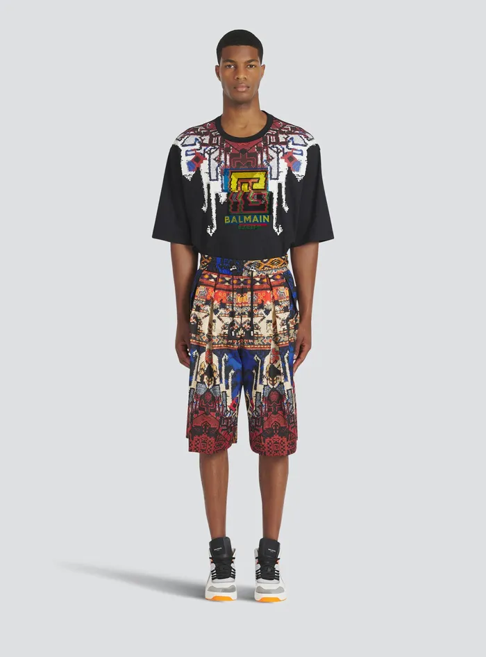 Balmain Trousers And Shorts Mens Multicolor Nylon Shorts Multicolor Balmain Trousers And Shorts Mens Multicolor Nylon Shorts Multicolor