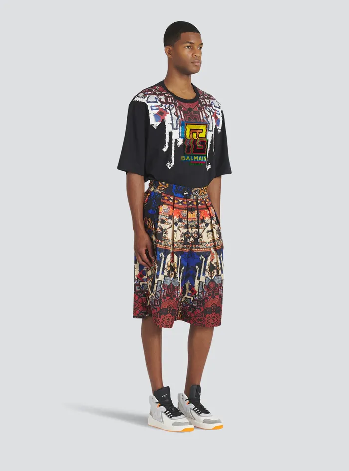 Balmain Trousers And Shorts Mens Multicolor Nylon Shorts Multicolor Balmain Trousers And Shorts Mens Multicolor Nylon Shorts Multicolor