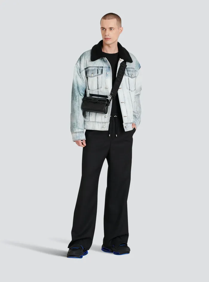 Balmain Trousers And Shorts Mens Wool Pyjama Pants Black Balmain Trousers And Shorts Mens Wool Pyjama Pants Black