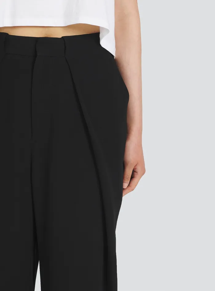Balmain Trousers And Shorts Womens Crepe EcoDesigned Pants Black Balmain Trousers And Shorts Womens Crepe EcoDesigned Pants Black