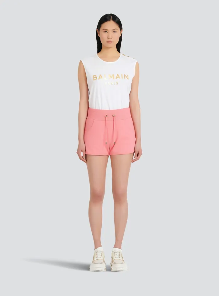 Balmain Trousers And Shorts Womens EcoDesigned Knit Shorts Pink
