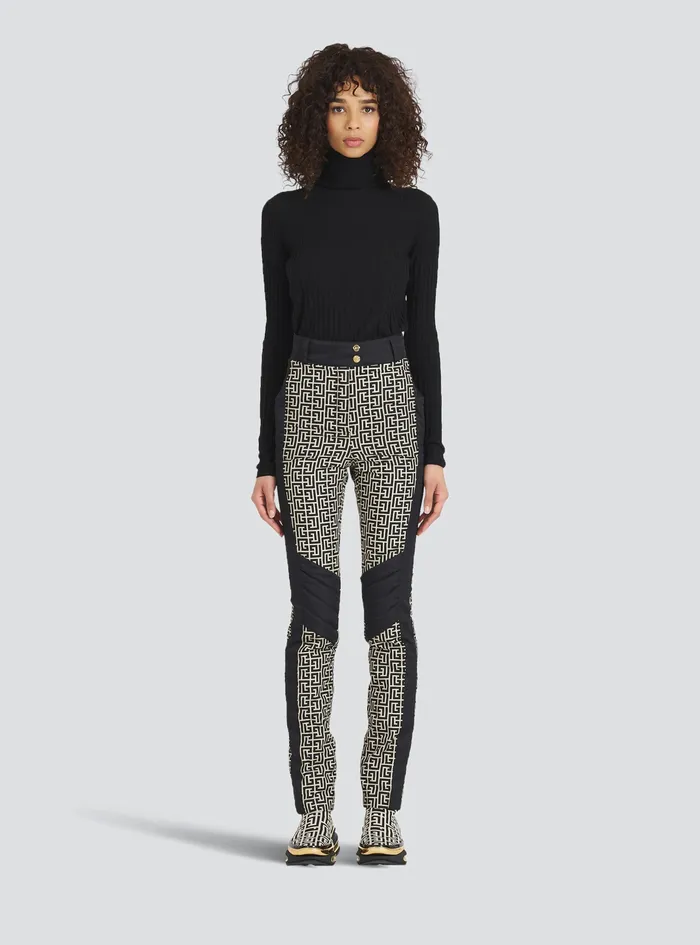 Balmain Trousers And Shorts Womens X Rossignol 8211 BalmainMonogrammed HighWaisted Ski Pants Black Balmain Trousers And Shorts Womens X Rossignol 8211 BalmainMonogrammed HighWaisted Ski Pants Black