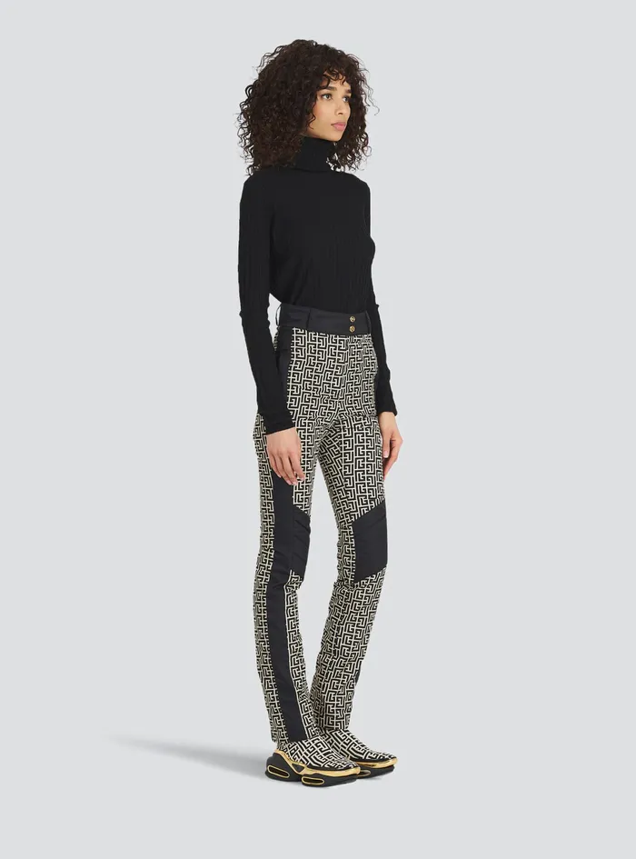 Balmain Trousers And Shorts Womens X Rossignol 8211 BalmainMonogrammed HighWaisted Ski Pants Black Balmain Trousers And Shorts Womens X Rossignol 8211 BalmainMonogrammed HighWaisted Ski Pants Black