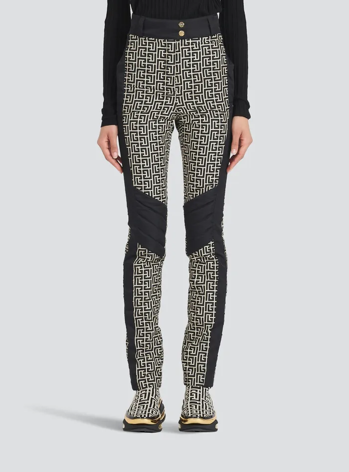 Balmain Trousers And Shorts Womens X Rossignol 8211 BalmainMonogrammed HighWaisted Ski Pants Black Balmain Trousers And Shorts Womens X Rossignol 8211 BalmainMonogrammed HighWaisted Ski Pants Black