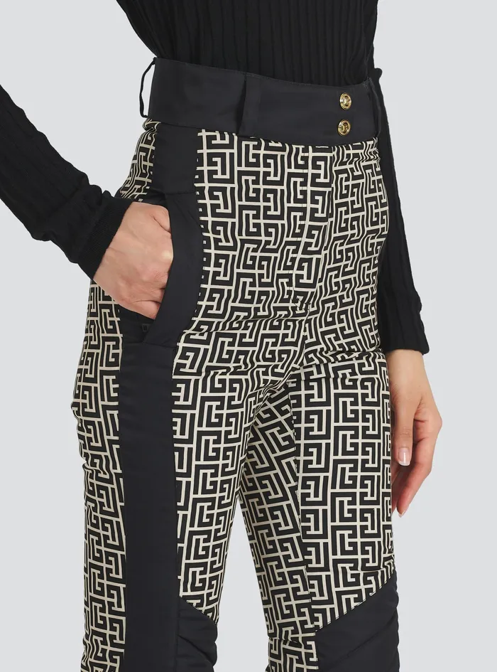 Balmain Trousers And Shorts Womens X Rossignol 8211 BalmainMonogrammed HighWaisted Ski Pants Black Balmain Trousers And Shorts Womens X Rossignol 8211 BalmainMonogrammed HighWaisted Ski Pants Black
