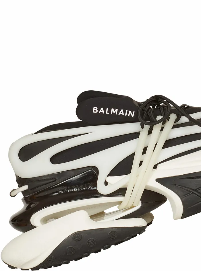 Balmain Unicorn Mens Neoprene And Leather Unicorn LowTop Sneakers Black Balmain Unicorn Mens Neoprene And Leather Unicorn LowTop Sneakers Black