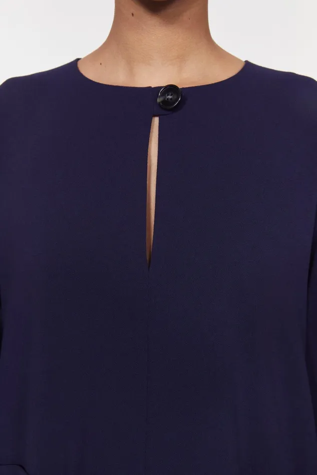 Beale Drape Top Midnight Blue Women Rodebjer Sets and Suits