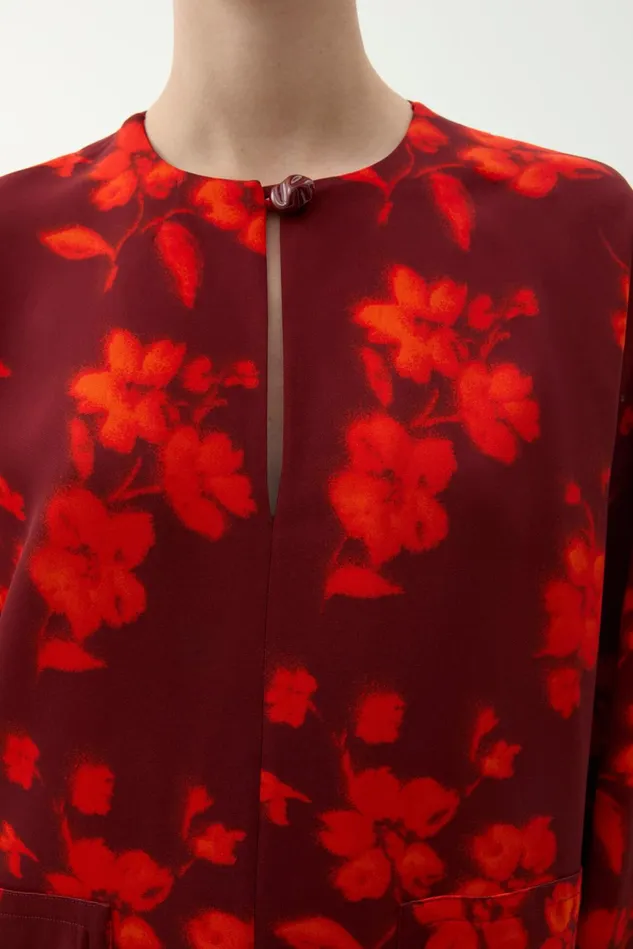 Beale Patchwork Blouse Burnt Umber Women Rodebjer Tops