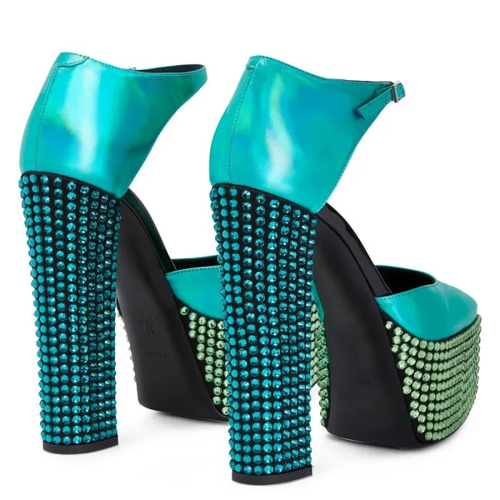 Bebe Strass Blue Women Giuseppe Zanotti Sandals
