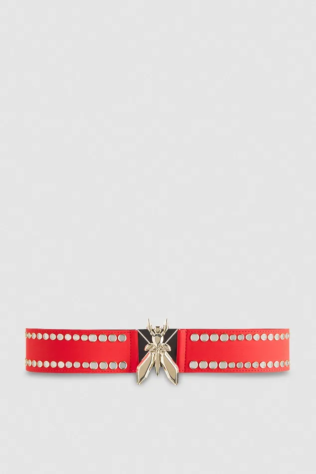 Belts Women Patrizia Pepe Jersey HighWaisted Belt Red Heart