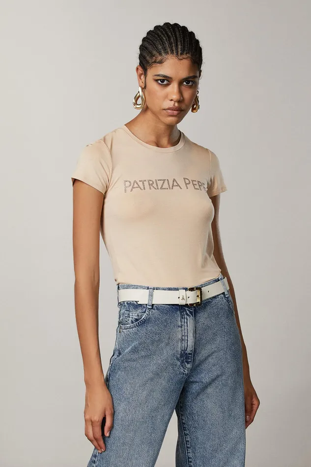 Belts Women Patrizia Pepe Roller BuckleAdorned LowWaist Belt Off White