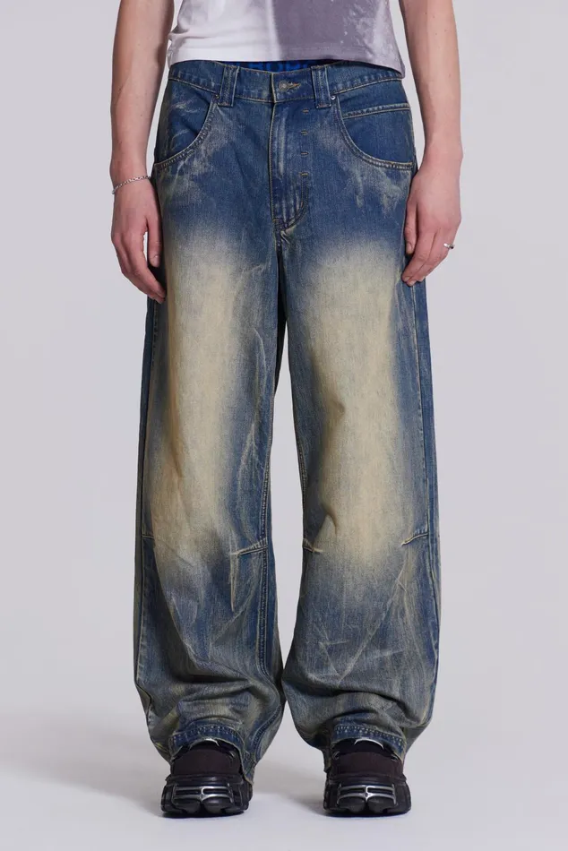 Bestsellers Men Jaded London Shop Blue Ethereal Colossus Jeans