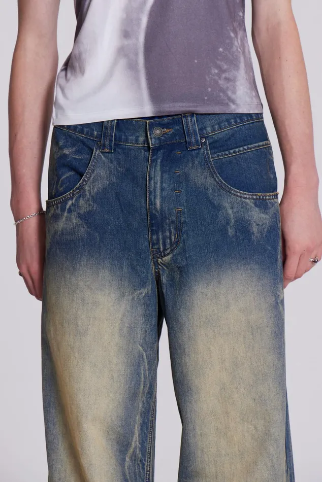 Bestsellers Men Jaded London Shop Blue Ethereal Colossus Jeans