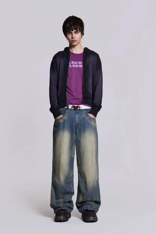 Bestsellers Men Jaded London Shop Blue Ethereal Colossus Jeans