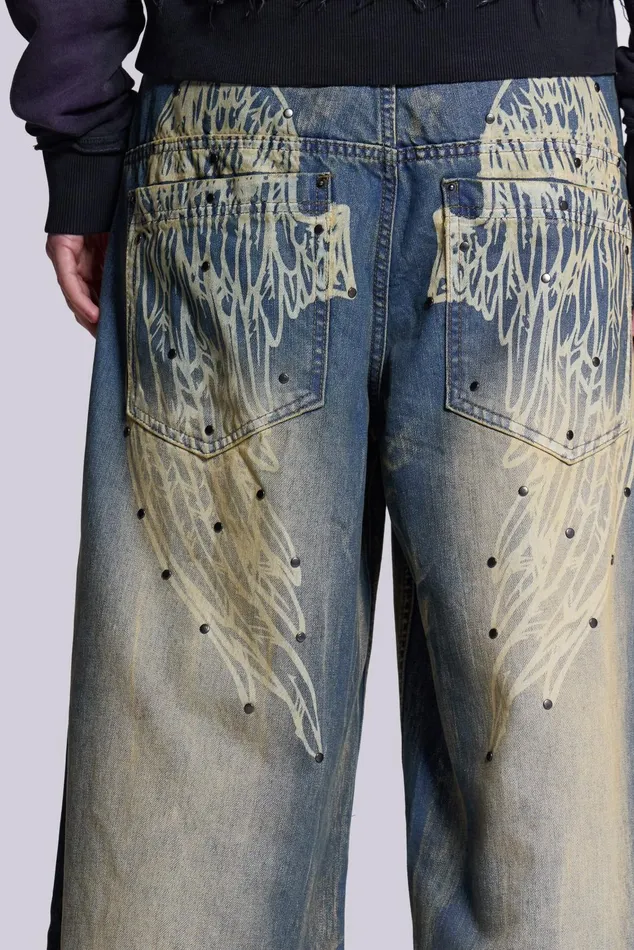 Bestsellers Men Jaded London Shop Blue Ethereal Colossus Jeans