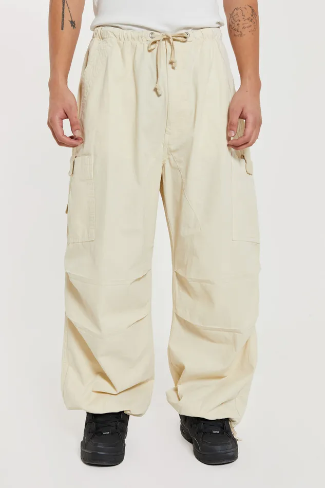 Bestsellers Men Jaded London Shop Ecru Parachute Cargo Pants