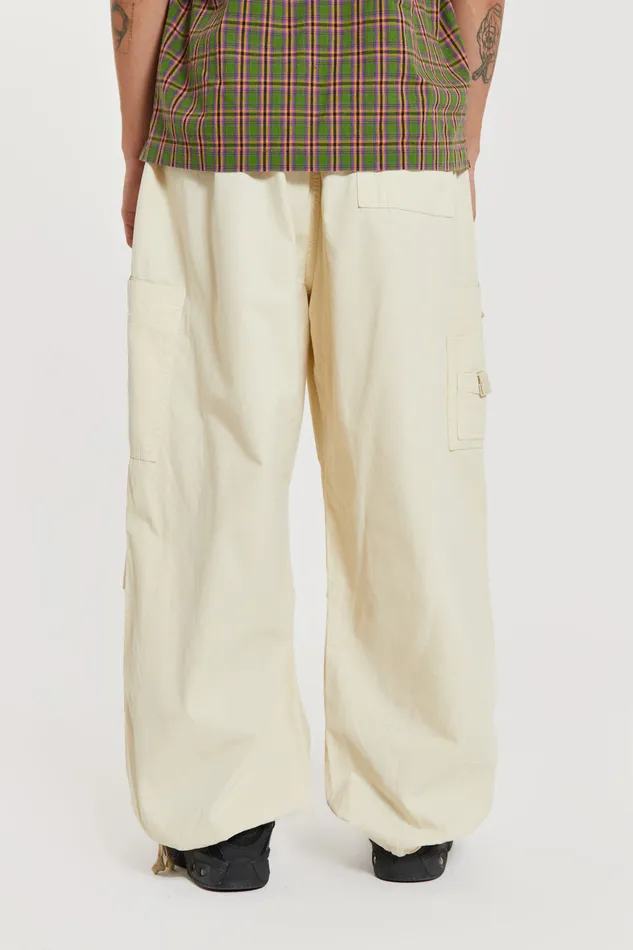 Bestsellers Men Jaded London Shop Ecru Parachute Cargo Pants