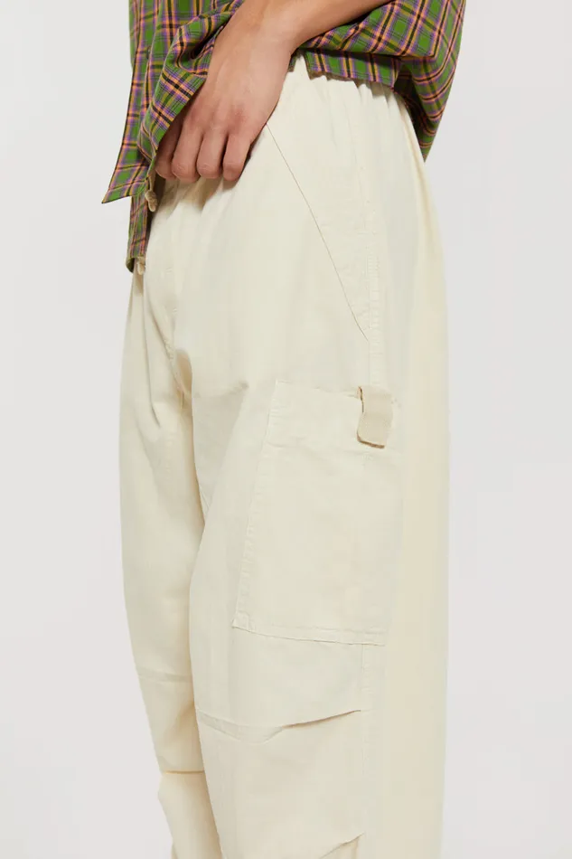 Bestsellers Men Jaded London Shop Ecru Parachute Cargo Pants