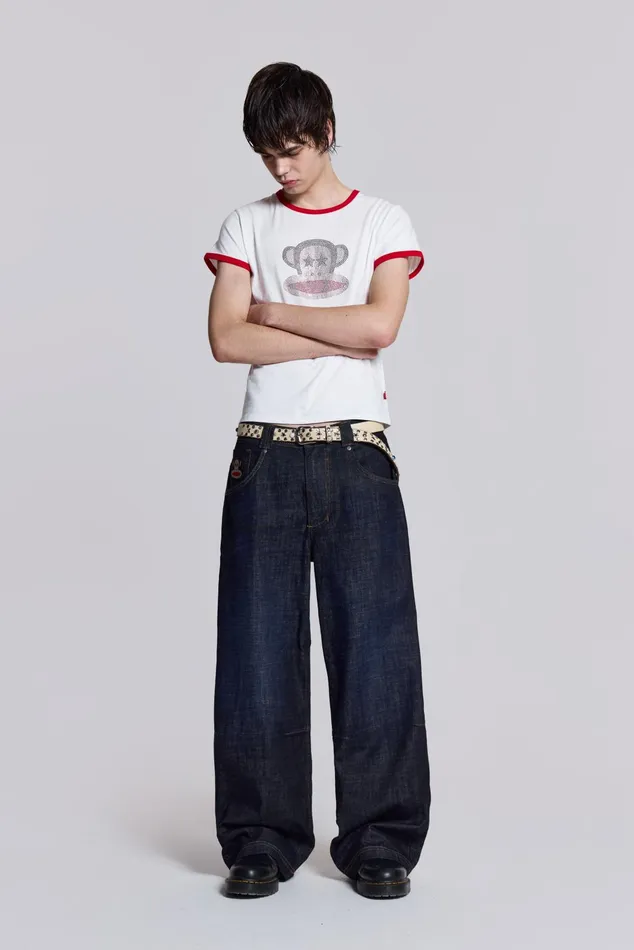 Bestsellers Men Jaded London Shop Paul Frank Spell Out Colossus Jeans