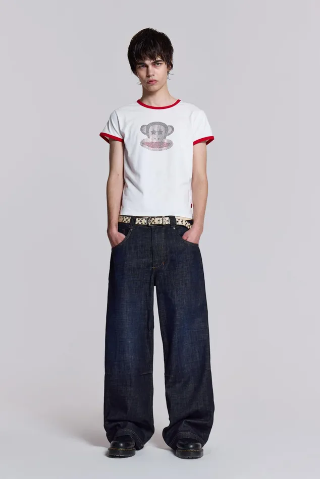 Bestsellers Men Jaded London Shop Paul Frank Spell Out Colossus Jeans