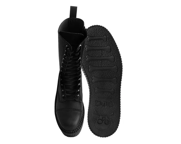 Black 12Eye Casbah Stratocreeper Boot Women TUK Shoes Platforms Black 12Eye Casbah Stratocreeper Boot Women TUK Shoes Platforms