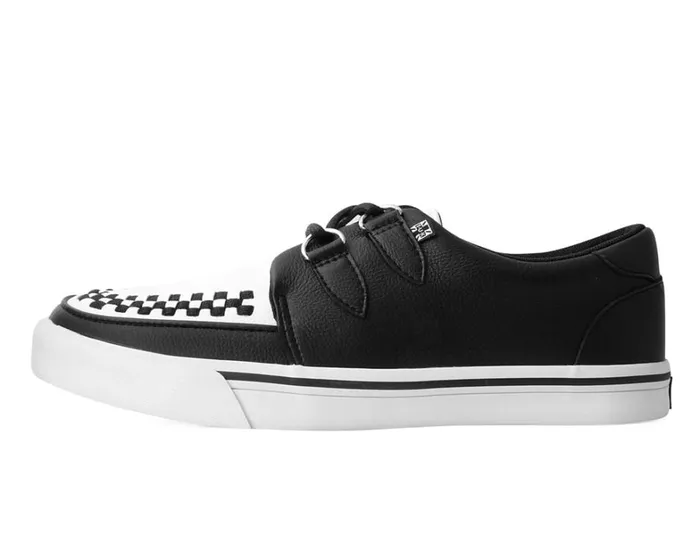 Black and White 2Ring Creeper Sneaker Men TUK Shoes Vegan Black and White 2Ring Creeper Sneaker Men TUK Shoes Vegan